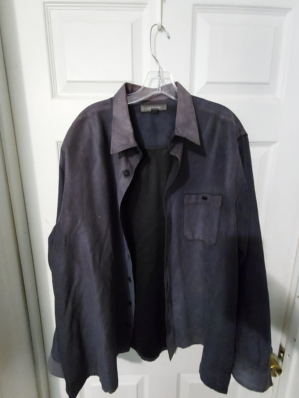 croft & barrow Men's Dark Navy Button-Front Shirt